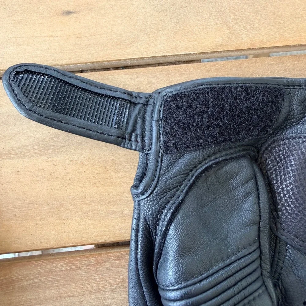 REAX Tasker Leather Motorcycle Gloves Black Goatskin Size 48 Mens Womens